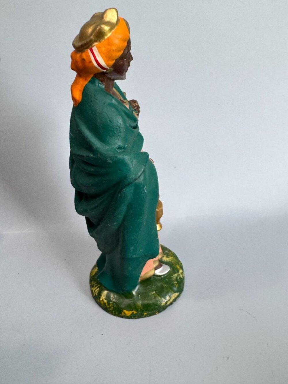 Vintage Italy Paper Mache Three Wise Men Nativity 8" Scale Set of 3 Kings - Picture 5 of 16
